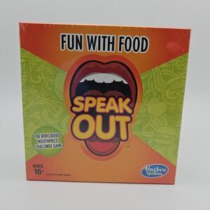Hasbro Speak Out Board Game Family Ridiculous Mouthpiece Challenge Fun SEALED